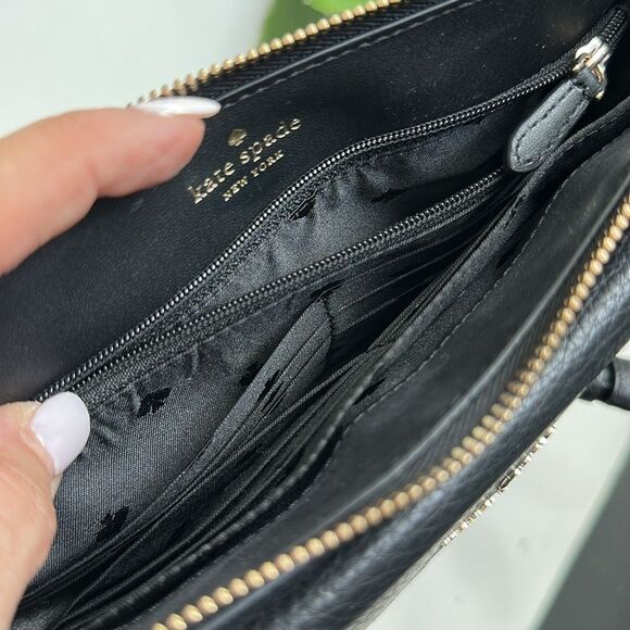 Kate Spade New York Leila genuine, leather Crossbody shoulder clutch handbag - Picture 11 of 12